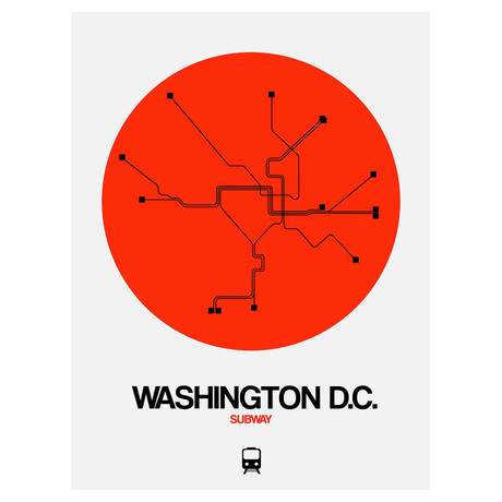 Washington D.C. Subway Map (Orange)