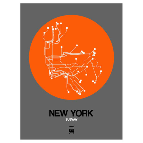 New York Subway Map (Orange)