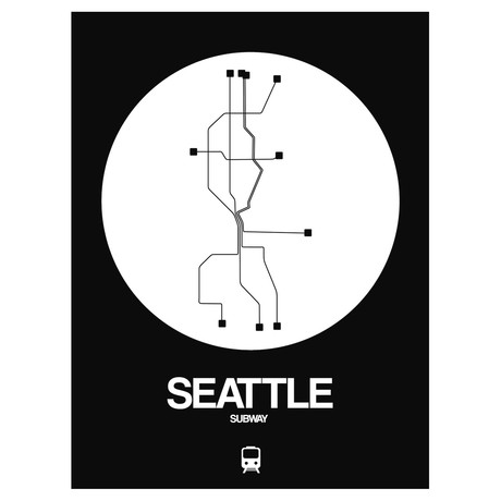 Seattle Subway Map (Orange)