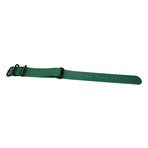 DaLuca Ballistic Nylon NATO Watch Strap // Green + PVD Buckle (18mm)