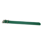 DaLuca Ballistic Nylon NATO 1 Piece Watch Strap // Green + Matte Buckle (18mm)