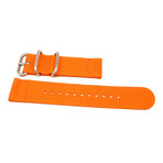 DaLuca Two Piece Ballistic Nylon NATO Watch Strap // Orange (18mm)