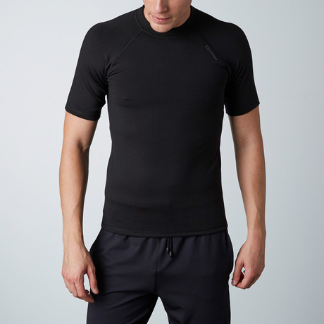 Top V Warm Line Shirt // Black (S)