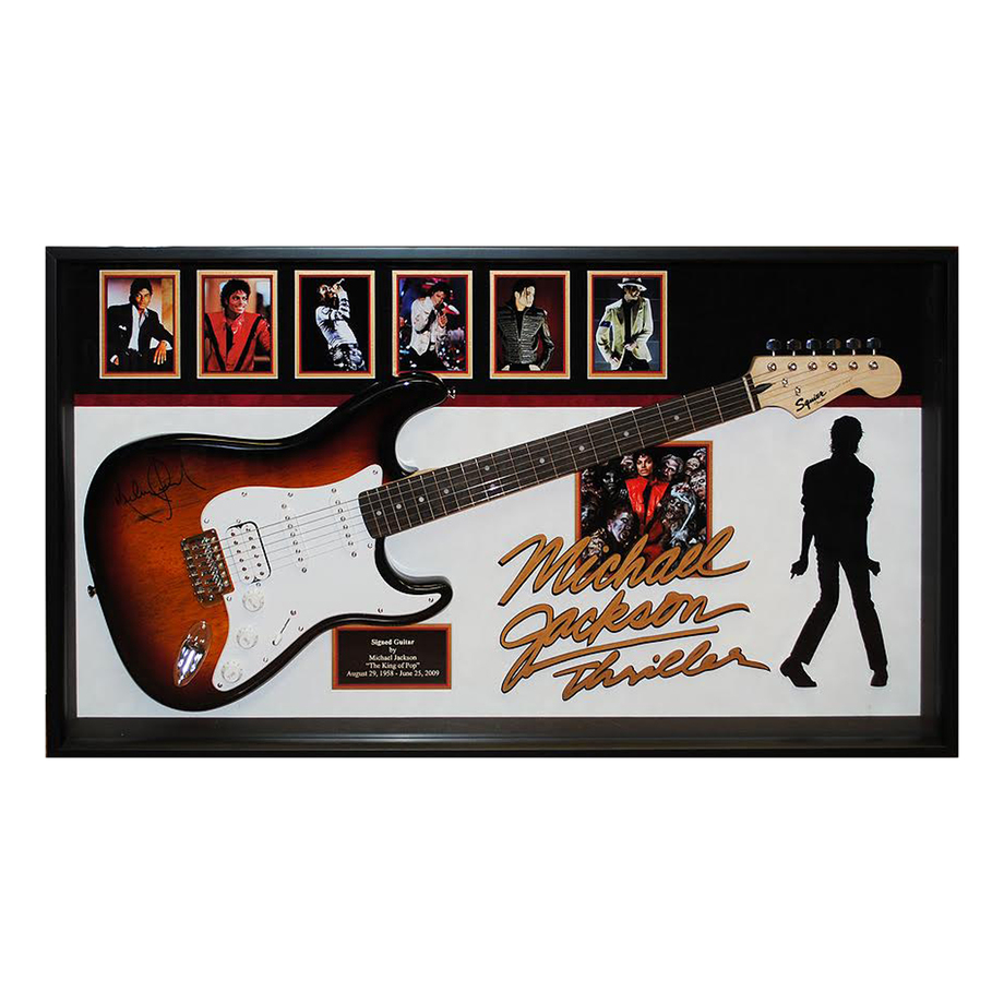 Rock and Roll Memorabilia Authentic Signed Guitars + Albums Touch