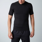 Top V Warm Line Shirt // Black (M)