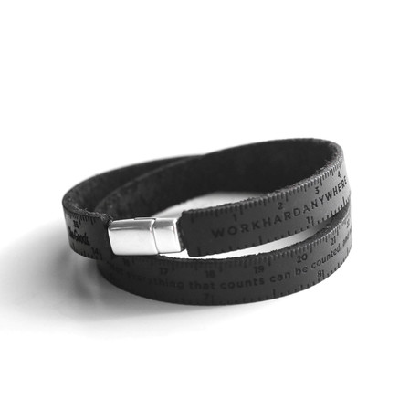 Ruler Bracelet V2 // Black (14")