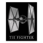 Star Wars Classic Ships // TIE Fighter (16"W x 20"H x 1.25"D)