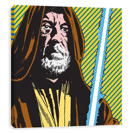 Star Wars Pop Art // Obi-Wan, One With The Force (16"W x 16"H x 1.25"D)