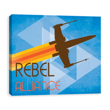 Geometric // Rebel Alliance (20"W x 16"H x 1.25"D)