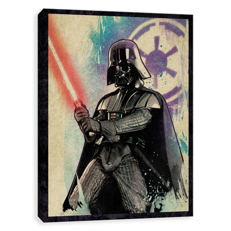 Galactic Watercolor // Darth Vader (16"W x 20"H x 1.25"D)