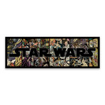 Star Wars Title // Comic Panels (30"W x 10"H x 1.25"D)