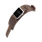 2-in-1 Watch-Cuff Apple Watch Band // 38mm (Antique Coffee)