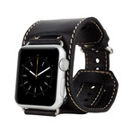 2-in-1 Watch-Cuff Apple Watch Band // 38mm (Antique Coffee)