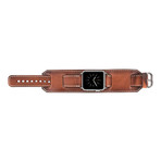 2-in-1 Watch-Cuff Apple Watch Band // 38mm (Antique Coffee)