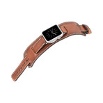 2-in-1 Watch-Cuff Apple Watch Band // 38mm (Antique Coffee)