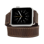 Double Tour Genuine Leather Band // Apple Watch 42mm (Antique Coffee)