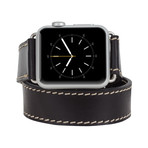 Double Tour Genuine Leather Band // Apple Watch 42mm (Antique Coffee)