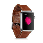 Classic Soft Leather Apple Watch Band // 42mm (Antique Coffee)