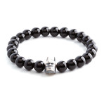 Batman Bracelet // Silver + Black