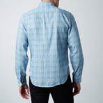 Plaid Dress Shirt // Blue (XL)