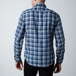 Double Faced Plaid Long-Sleeve Shirt // Indigo (M)