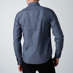 Tri-Dot Print Shirt // Indigo (M)