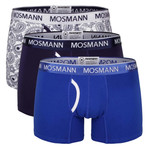 Cotton Trunk // Blue + White // 3 Pack (S)
