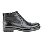 Plain Toe Cap Boot // Black (Euro: 44)