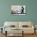 Dog Walker // Gallery Wrapped Canvas (16"W x 20"H x 0.8"D)