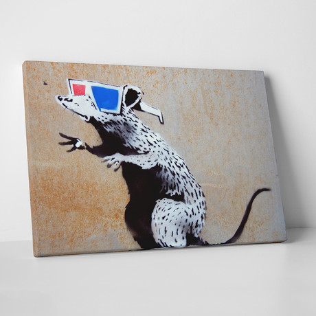 3D Glasses // Gallery Wrapped Canvas (16"W x 20"H x 0.8"D)