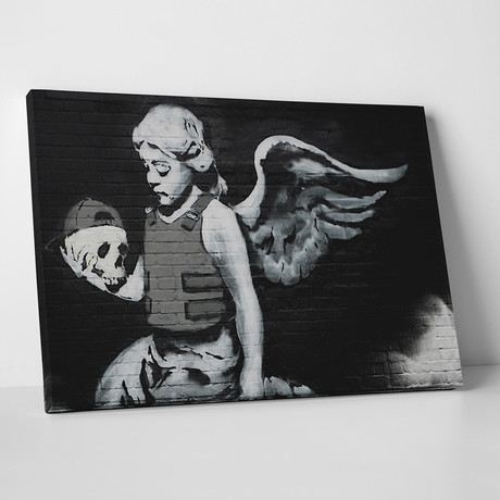 Body Armor Angel // Gallery Wrapped Canvas (16"W x 20"H x 0.8"D)