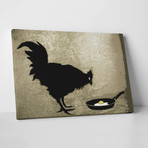 Fried Eggs // Gallery Wrapped Canvas (16"W x 20"H x 0.8"D)