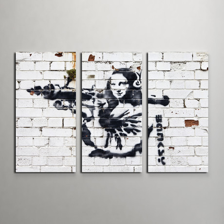 Mona Lisa Armed // Triptych