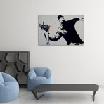Flower Thrower // Gallery Wrapped Canvas (16"W x 20"H x 0.8"D)