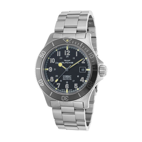 Glycine Combat Sub Automatic // 3908.191AT.GD.MB