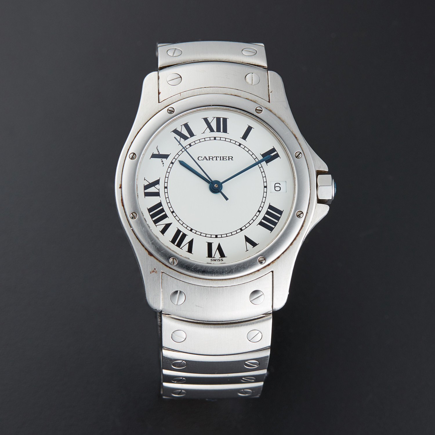 Cartier Round Santos // 15611 // Pre-Owned - Premier Timepieces - Touch ...