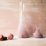 Handblown Glass Carafe // Rose