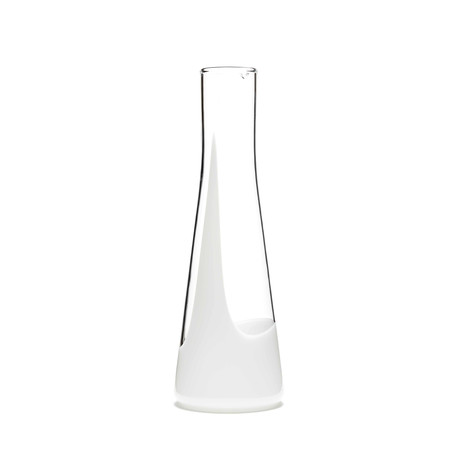 Handblown Glass Carafe // White