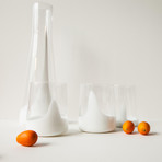 Handblown Glass Carafe // White