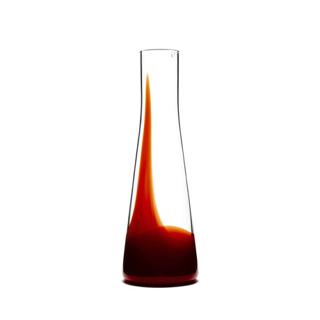 Handblown Glass Carafe // Red