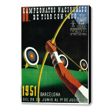 Campeonatos Nacionales De Tiro Con Arco (16"W x 20"H x 1.5"D)