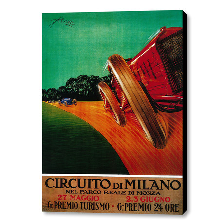 Circuito Di Milano (16"W x 20"H x 1.5"D)