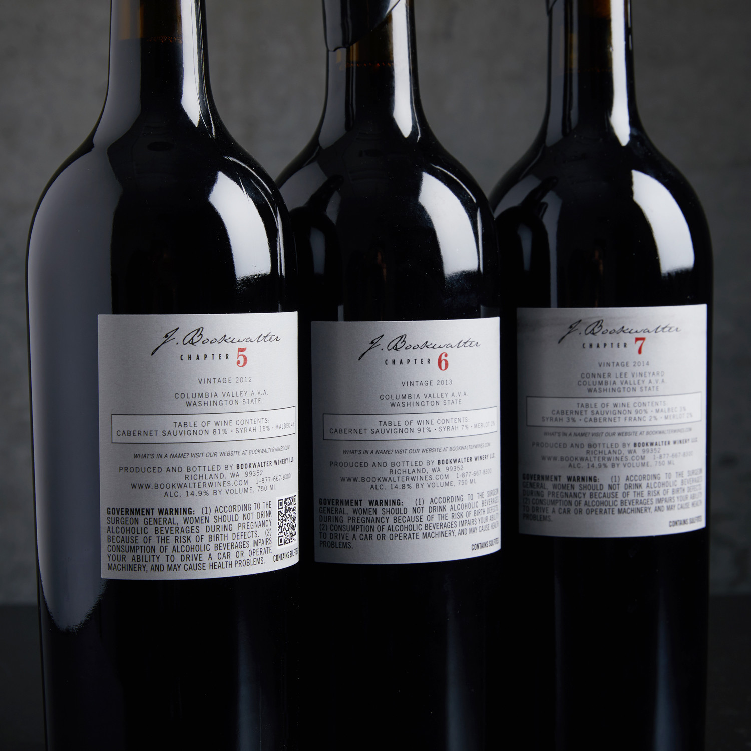 J. Bookwalter 90+ Point Washington Sauvignon Vertical // 3