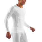 DNAmic Compression Long-Sleeve Shirt // White (XSmall)