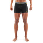 DNAmic Compression Shorts // Black + Citron (XS)