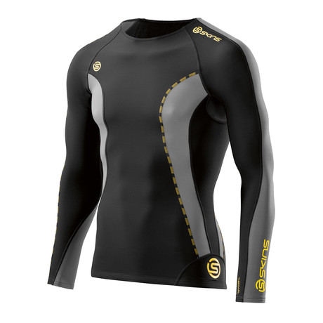 DNAmic Thermal Compression Long-Sleeve Shirt // Black + Pewter (XS)
