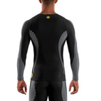 DNAmic Thermal Compression Long-Sleeve Shirt // Black + Pewter (XS)