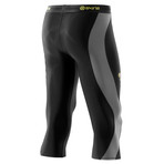 DNAmic Thermal Compression 3/4 Tights // Black & Pewter (Large)