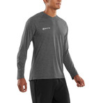 Plus Micron Run Tee // Black + Marle (Small)