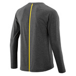 Plus Micron Run Tee // Black + Marle (Small)